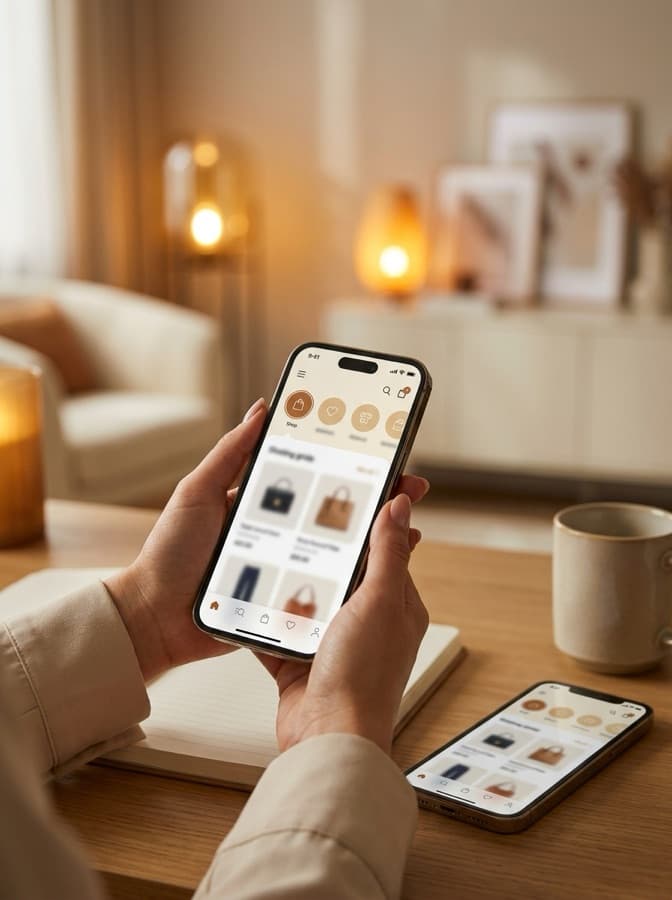 Mobile Apps for eCommerce brands — iOS & Android, Push Re-engagement, Loyalty, One-Tap Reorder