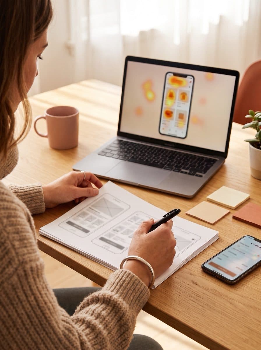 UI/UX Optimization for eCommerce brands — CRO, A/B Testing, Checkout UX, Heatmaps
